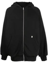 Alyx Graphic-print Cotton Hoodie In Black