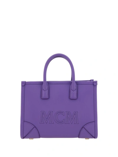 Mcm Munchen Mini Shopping Bag In Passion Flower