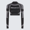 Misbhv Logo-print Cropped Top In Black