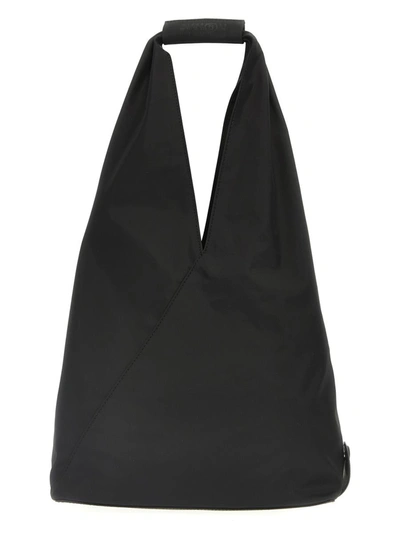 Mm6 Maison Margiela Japanese Foldable Bag In Nero