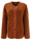 Giovi Reversible Shearling Jacket For Women In Beige