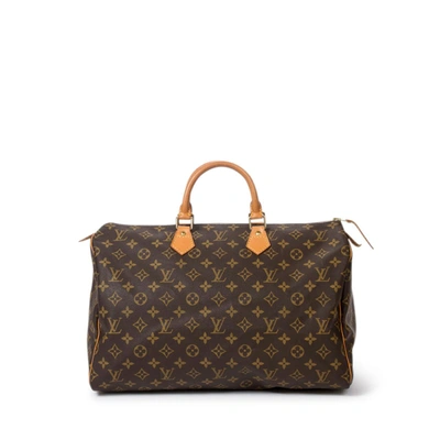 Pre-owned Louis Vuitton Speedy 40 In Brown