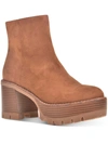 Wild Pair Margoee Womens Zipper Ankle Boots In Brown