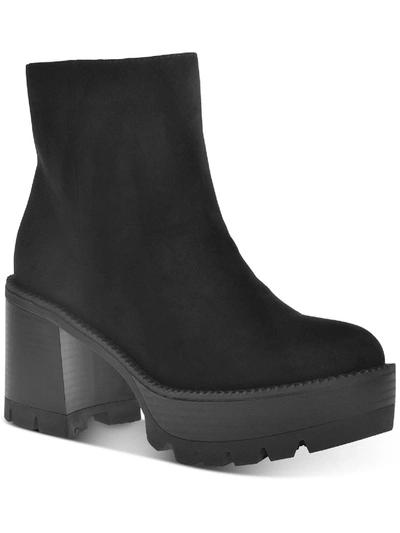 Wild Pair Margoee Womens Zipper Ankle Boots In Black