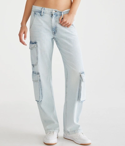 Aéropostale Low-rise Cargo Skater Jean In Blue