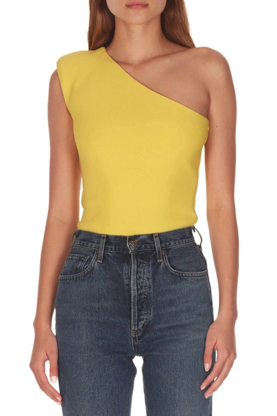 Amanda Uprichard Kyra Top In Yellow