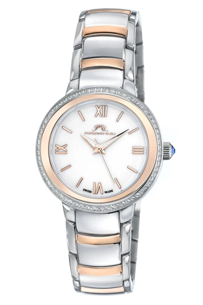 Porsamo Bleu Luna Women's Topaz Two Tone Bracelet Watch, 1181dlus In Multi