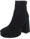Wild Pair Earleef Womens Wedge Heel Short Ankle Boots In Black
