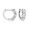 ROSS-SIMONS LAB-GROWN DIAMOND HUGGIE HOOP EARRINGS IN 14KT WHITE GOLD