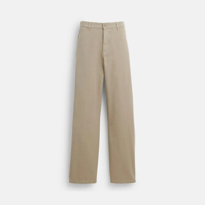 Coach Outlet Garment Dye Chino Pants In White