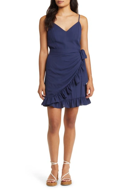 Lilly Pulitzer Women's Alisa Ruffled Wrap Dress In True Navy