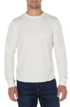 Liverpool Los Angeles Long Sleeve Crewneck Sweater In Cream