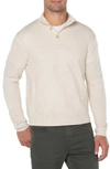 Liverpool Los Angeles Mock Neck Sweater In Cream