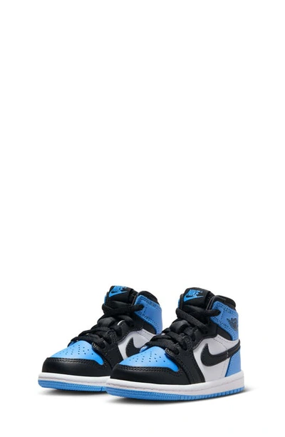 Jordan Kids' Air  1 Retro High Og "unc Toe" Sneakers In University Blue/ Black/ White