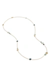 Marco Bicego 18k Yellow Gold Jaipur Mixed Blue Topaz Long Necklace, 34