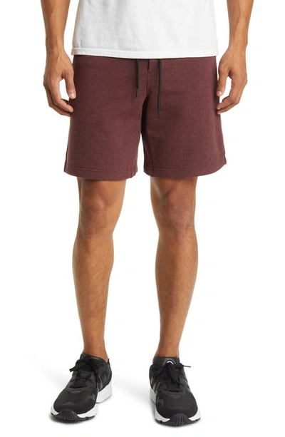 Public Rec Weekend Short In Heather Maroon
