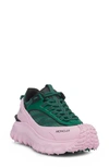 Moncler 45mm Trailgrip Gtx Leather Sneakers In Green