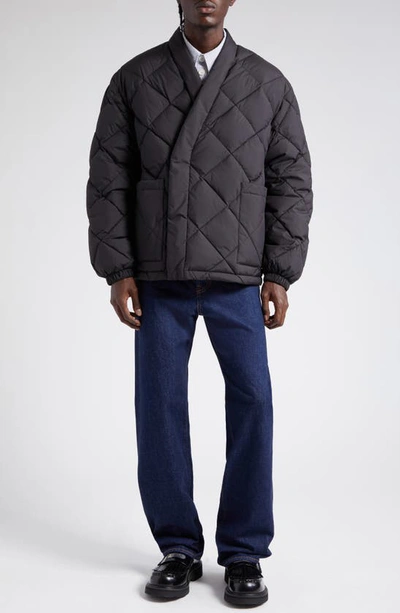KENZO DIAMOND QUILTED DOWN & FEATHER JACKET
