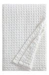 Dkny Waffle Cotton Throw Blanket In White
