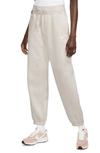 Nike Sportswear Phoenix High Waist Fleece Sweatpants In Light Orewood Beige/ Sail