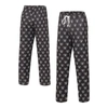 Concepts Sport Black Las Vegas Raiders Gauge Allover Print Sleep Pants In Black