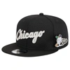 NEW ERA NEW ERA BLACK CHICAGO WHITE SOX POST UP PIN 9FIFTY SNAPBACK HAT