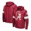 Colosseum Men's  Crimson Alabama Crimson Tide Big And Tall Hockey Lace-up Pullover Hoodie In Crimson