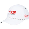 Barstool Golf Men's  White Tour Championship Patch Trucker Adjustable Hat In White