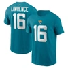 Nike Men's  Trevor Lawrence Teal Jacksonville Jaguars Player Name And Number T-shirt In Teal