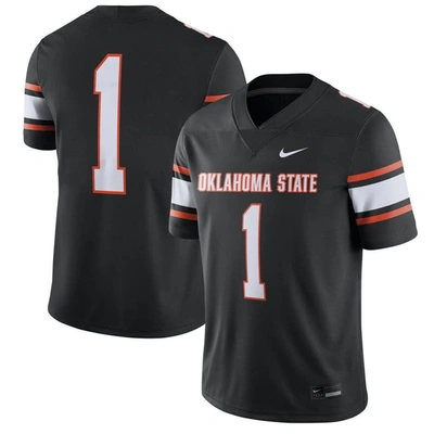 Nike #1 Black Oklahoma State Cowboys Game Jersey