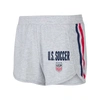 Concepts Sport Gray Uswnt Cedar Tri-blend Shorts In Gray