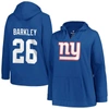 PROFILE PROFILE SAQUON BARKLEY ROYAL NEW YORK GIANTS PLUS SIZE PLAYER NAME & NUMBER PULLOVER HOODIE