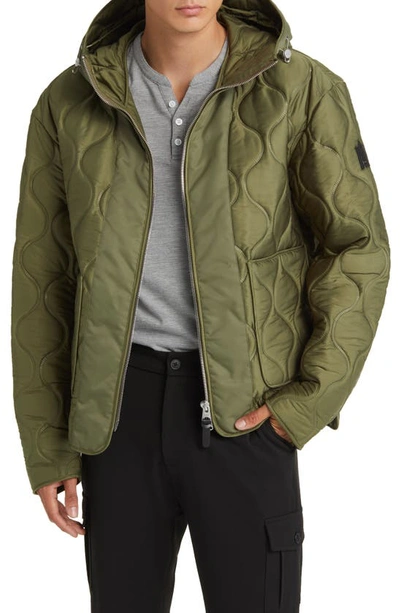 Mackage Men's Gerry Water-repellant Quilted Jacket In Light Military