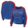 Wear By Erin Andrews Royal Buffalo Bills Plus Size Colorblock Long Sleeve T-shirt In Royal
