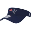 New Era Navy New England Patriots Main Adjustable Visor In Navy