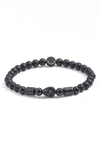 CAPUTO & CO SKULL BEAD BRACELET