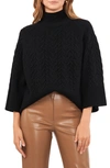 VINCE CAMUTO MIX STITCH WIDE SLEEVE SWEATER
