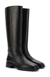 Larroude Women's Anne Leather Knee-high Boots In Black