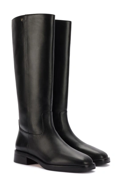 Larroude Women's Anne Leather Knee-high Boots In Black