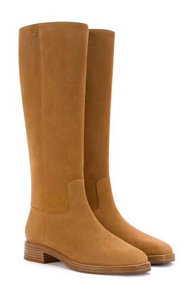 Larroude Women's Anne Suede Boots In Toasted