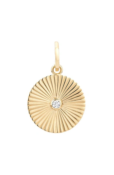 Adina Reyter 14k Yellow Gold Groovy Diamond Rays Pendant