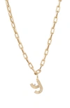 ADINA REYTER INITIAL DIAMOND PENDANT NECKLACE