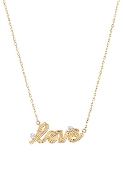 Adina Reyter Groovy Love Necklace In Yellow Gold