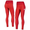 KADYLUXE RED WISCONSIN BADGERS 7/8 MIXED MEDIA POCKET ILEGGINGS