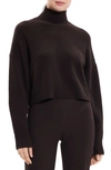 Theory Cropped Cashmere Sweater In Mink