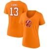 FANATICS FANATICS BRANDED MIKE EVANS  ORANGE TAMPA BAY BUCCANEERS PLAYER ICON NAME & NUMBER V-NECK T-SHIRT