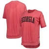Pressbox Red Georgia Bulldogs Arch Poncho T-shirt In Red
