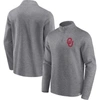 FANATICS FANATICS BRANDED HEATHER GRAY OKLAHOMA SOONERS VINTAGE FLEECE QUARTER-ZIP JACKET