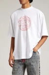 Marni Logo-print Cotton T-shirt In White,red