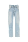 Vtmnts Double-layer Straight-leg Jeans In Light Blue